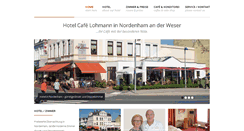 Desktop Screenshot of cafelohmann.de